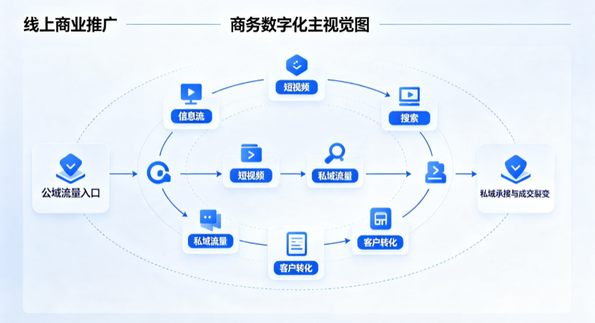 克山县线上商业推广怎么做？全域流量闭环搭建与低成本转化实战指南